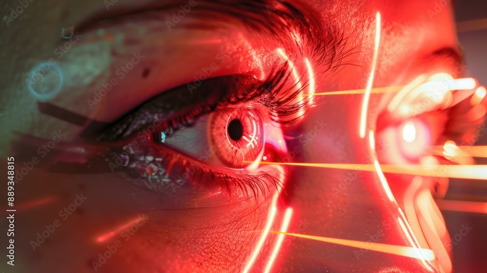 A laser vision correction poster with A laser vision correction poster with