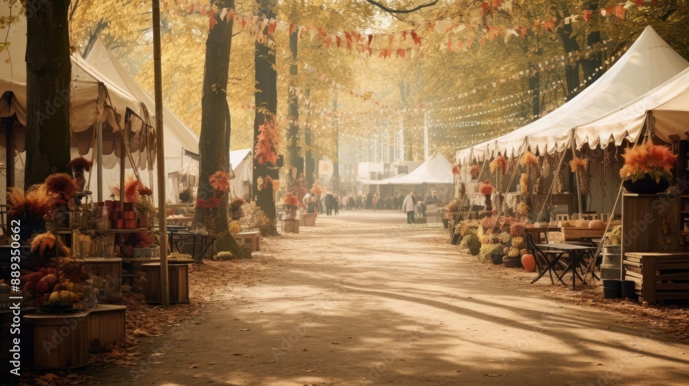 Autumn festival, fair in the park. Autumn festival, fair in the park.