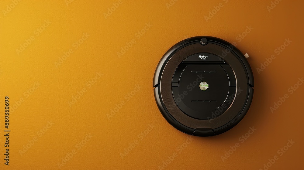 A robotic vacuum cleaner promo poster A robotic vacuum cleaner promo poster