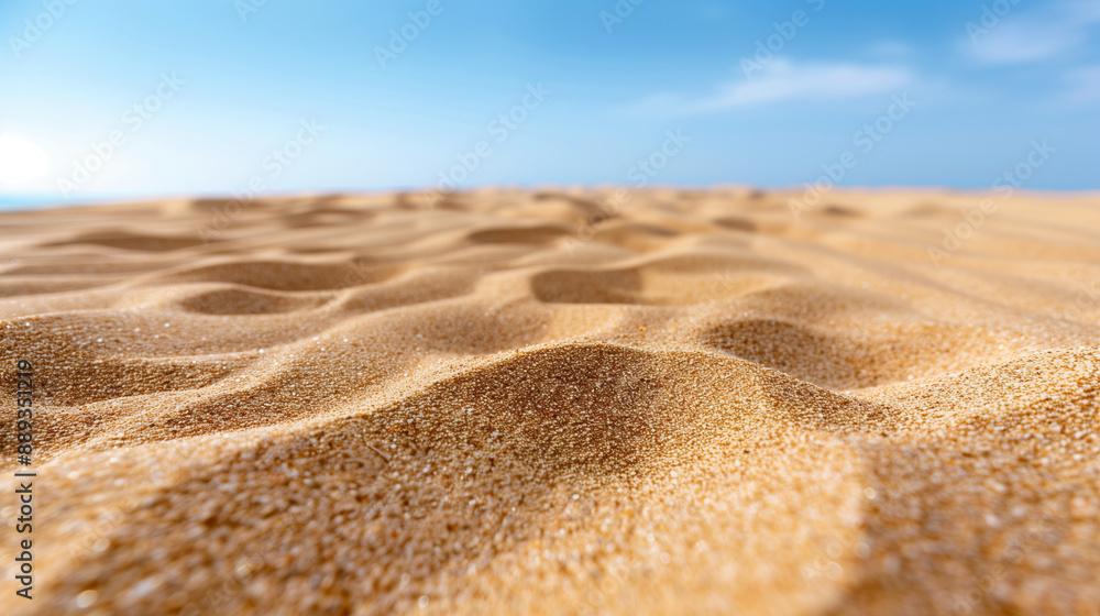 Rippled sand desert blue sky pattern texture background Rippled sand desert blue sky pattern texture background