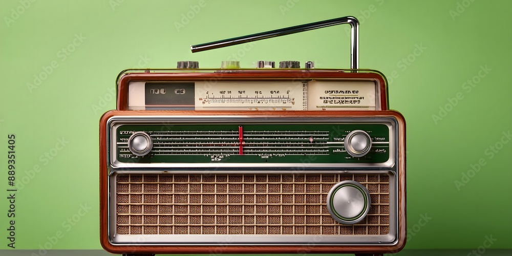 Fototapeta premium vintage 1990s Thai radio