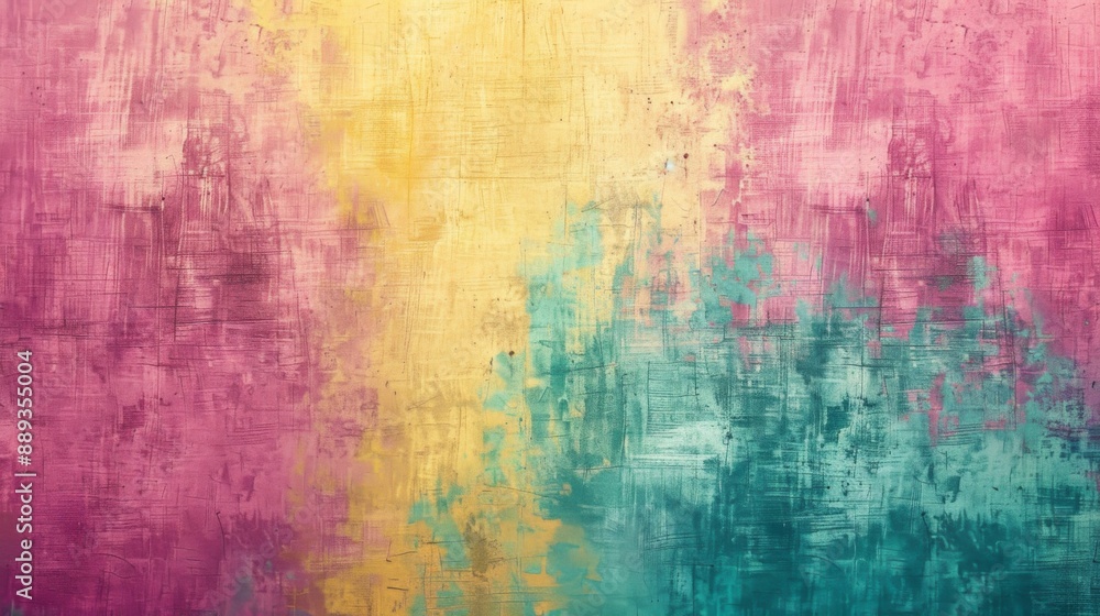 Colorful pink, yellow and turquoise gradient noisy grain background texture Colorful pink, yellow and turquoise gradient noisy grain background texture
