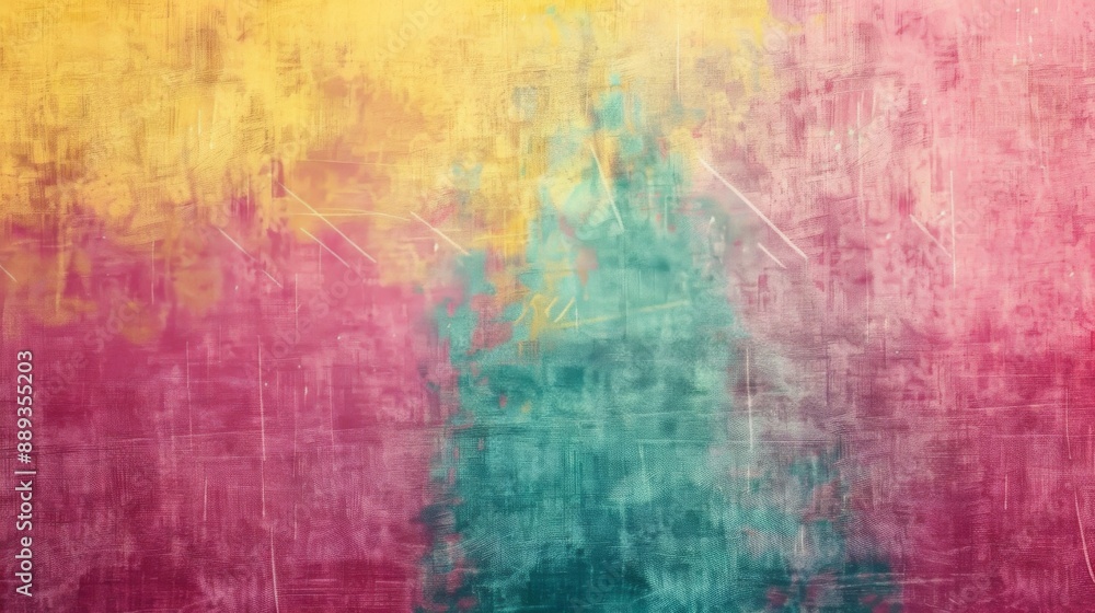 Colorful pink, yellow and turquoise gradient noisy grain background texture Colorful pink, yellow and turquoise gradient noisy grain background texture