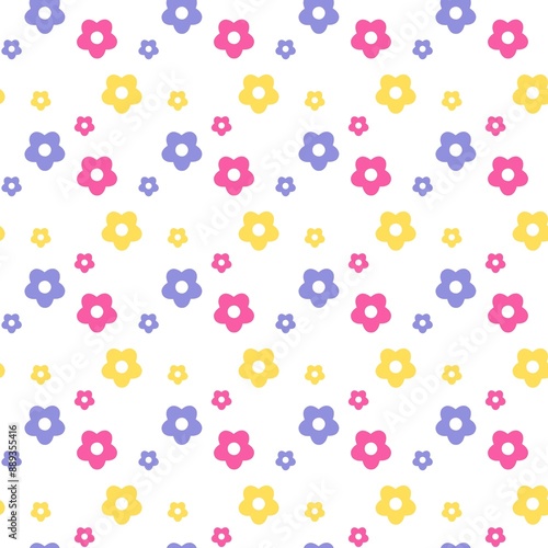 Wallpaper Mural Flower seamless pattern Flower backgrounds and wallpapers Torontodigital.ca