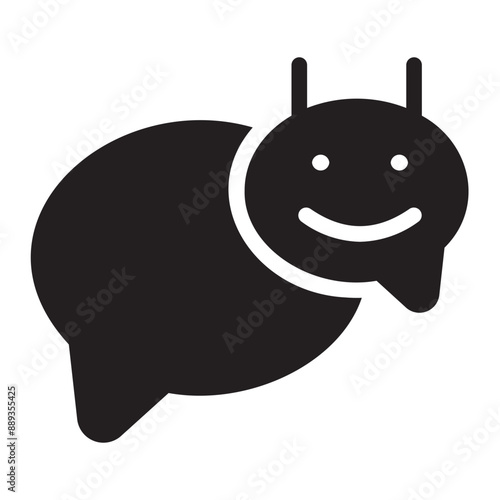 chatbot glyph icon