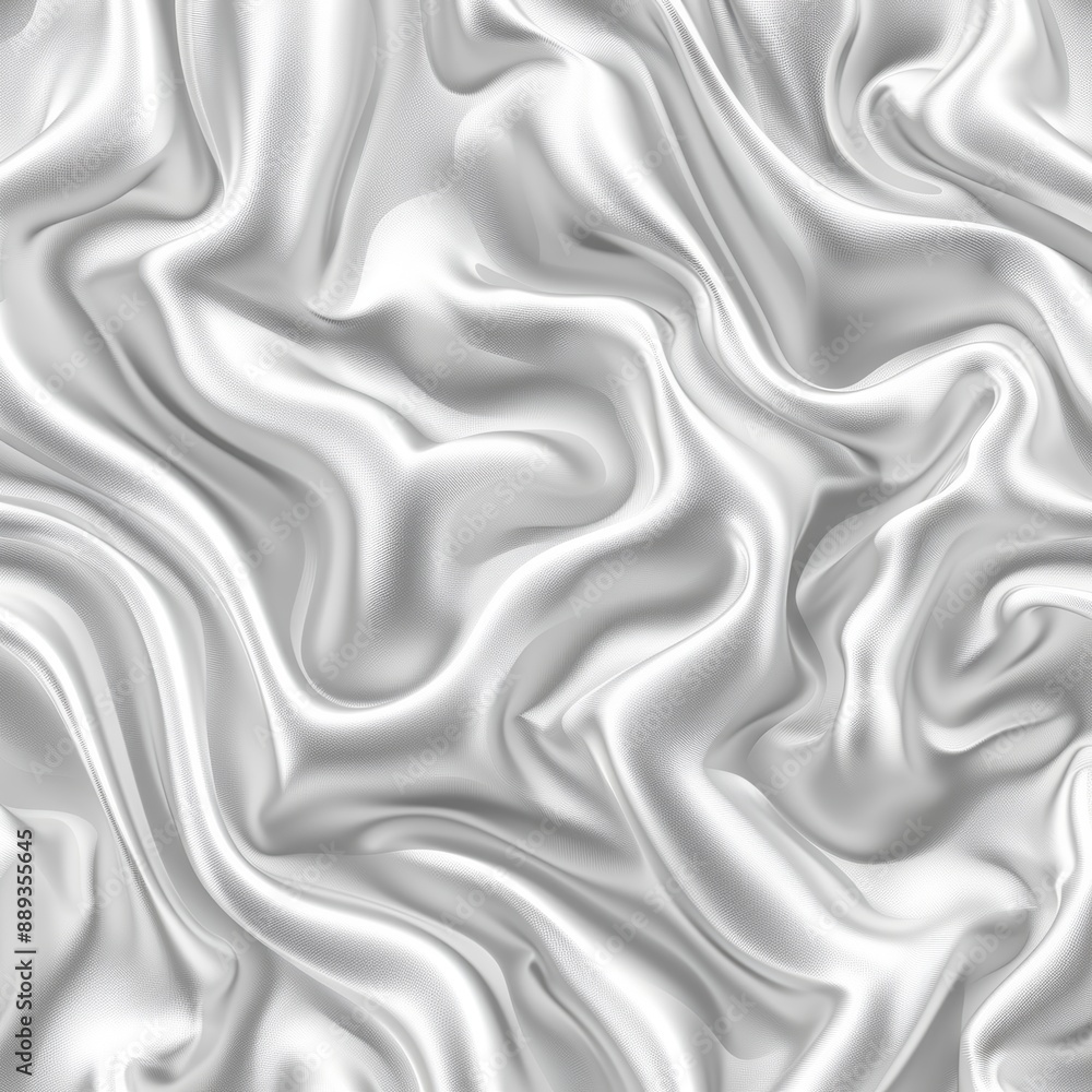 Abstract background with elegant, luxurious, shiny white satin fabric with soft wrinkles and waves Abstract background with elegant, luxurious, shiny white satin fabric with soft wrinkles and waves