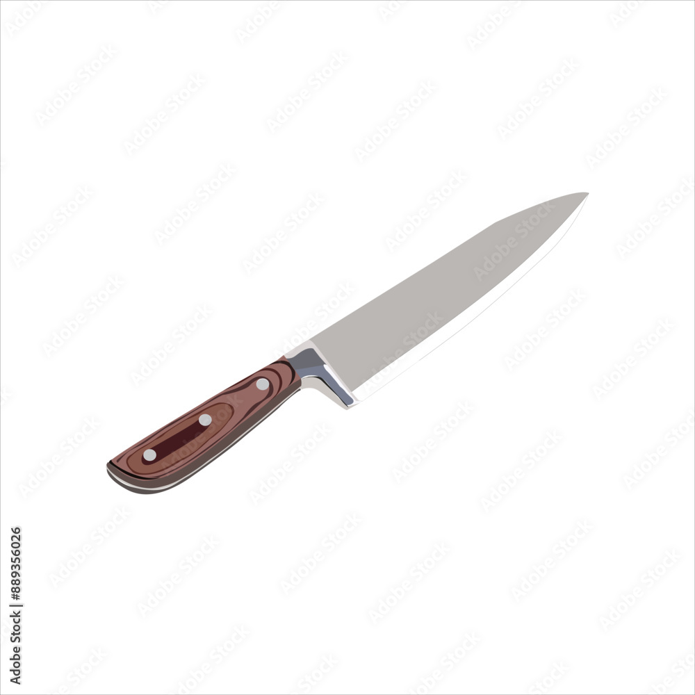 Adobe Illustrator Artwork. eps file of realistic knife illustration. Suitable for stickers, embroidery, and graphic elements on posters and book covers Adobe Illustrator Artwork. eps file of realistic knife illustration. Suitable for stickers, embroidery, and graphic elements on posters and book covers