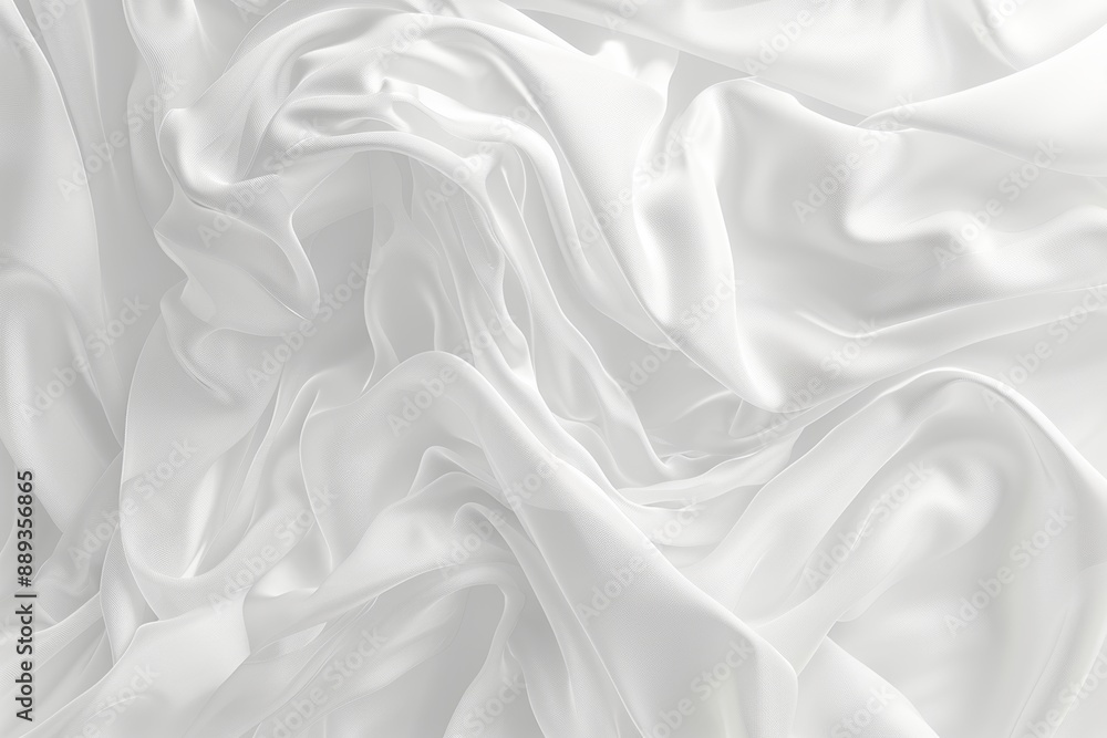 Abstract White Satin Silky Fabric for Background, White Texture, Elegant Background for Your Design Abstract White Satin Silky Fabric for Background, White Texture, Elegant Background for Your Design