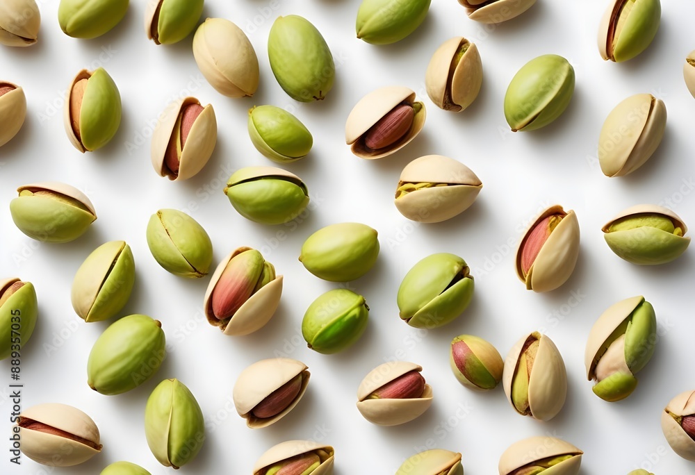 nuts on white nuts on white