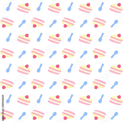 Seamless cake pattern Cake wallpapers and backgrounds
