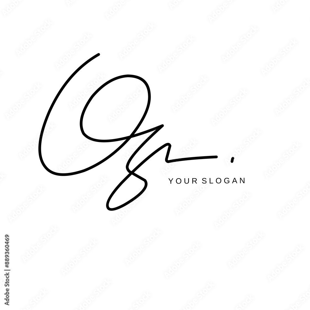 Os Initial signature logo vector design Os Initial signature logo vector design