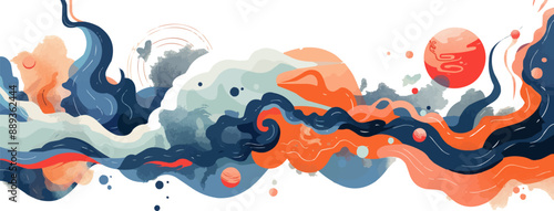 Arcane library filled with ancient tomes of mystical knowledge and wisdom. Vector flat minimalistic isolated illustration.