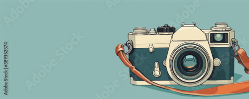 A classic red fire hydrant standing on a street corner. Vector flat minimalistic isolated illustration.