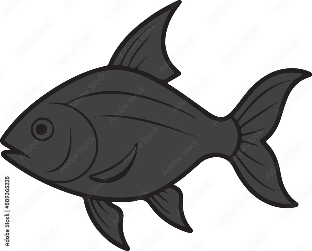 Fish cartoon isolated on white background Fish cartoon isolated on white background