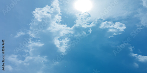 sunlight blue sky winter morning love deep clouds effect art paint cover page banner template use pattern lovely image surface splashed storm specific effect on the backdrops cumulus atmosphere.