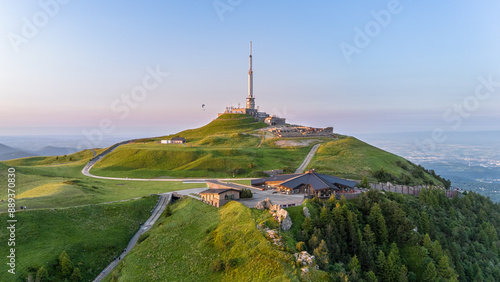 Le sommet du Puy-de-Dôme en Auvergne en France