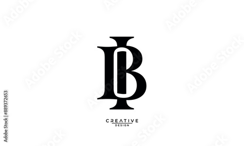 BI, IB, B, I, Abstract Letters Logo Monogram