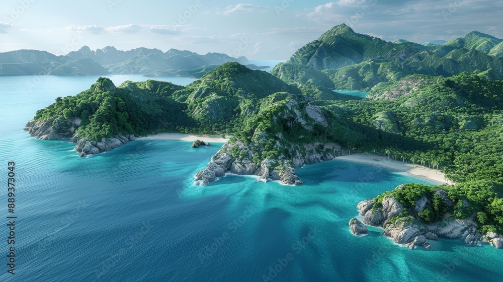 Stock image of a mountain panorama in 8K resolution Stock image of a mountain panorama in 8K resolution