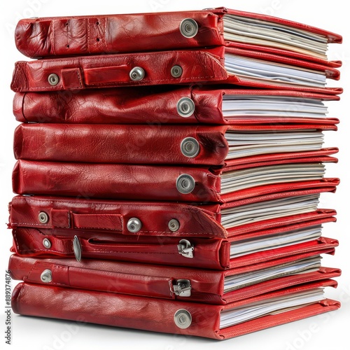 Red Bound Notebook Collection photo