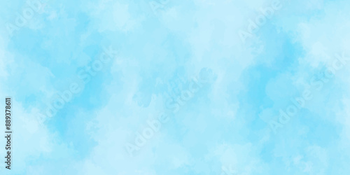 Blue sky with cloud .Beautiful blue sky with white clouds .bright cloud cover in the sun calm clear winter air background .gradient light white background.	