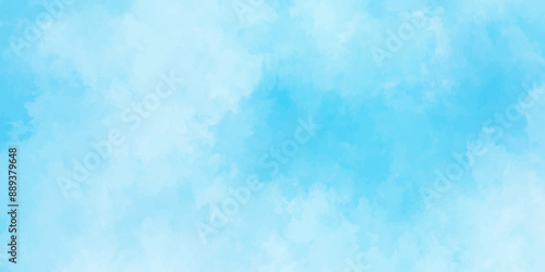 Blue sky with cloud .Beautiful blue sky with white clouds .bright cloud cover in the sun calm clear winter air background .gradient light white background.	