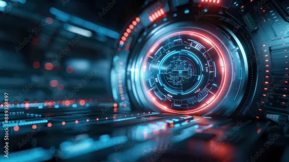 Holographic privacy shield, neon interface, secure systems, futuristic backdrop Holographic privacy shield, neon interface, secure systems, futuristic backdrop