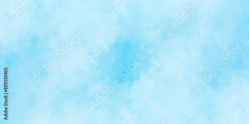Blue sky with cloud .Beautiful blue sky with white clouds .bright cloud cover in the sun calm clear winter air background .gradient light white background.	