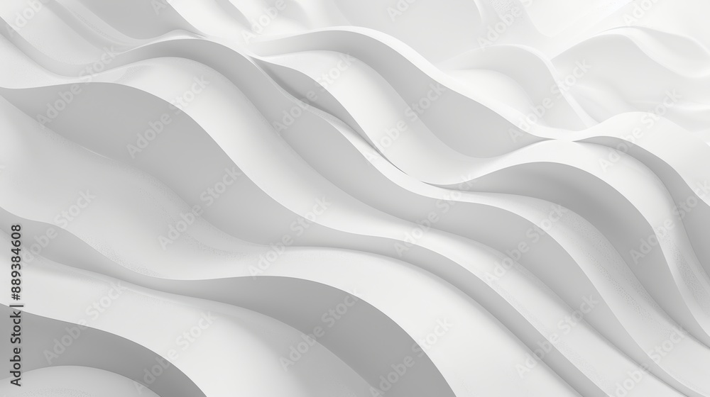White 3D Undulating Lines Abstract Wallpaper. Light 3D Render. White 3D Undulating Lines Abstract Wallpaper. Light 3D Render.