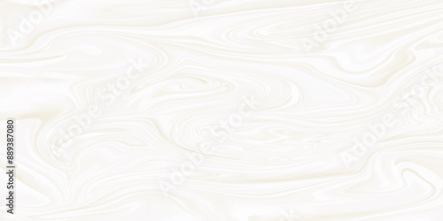 Motion of the shiny liquid paint marble vector. Waves on a soft liquid surface.  Light brown and white fluid art marbling paint textured background. © Creative