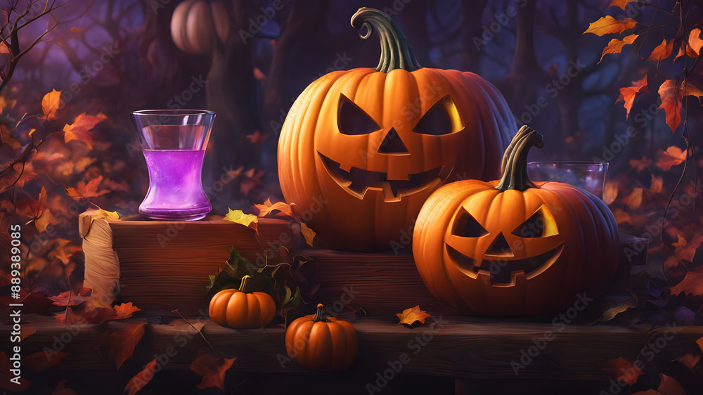 Mystical Halloween Glassmorphism Mystical Halloween Glassmorphism