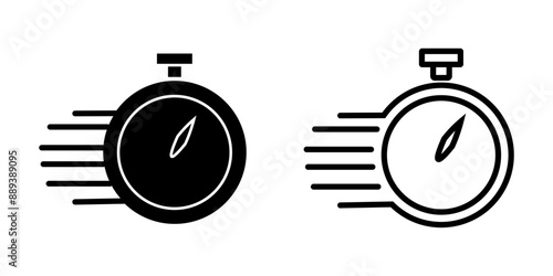 quick time icon on white background