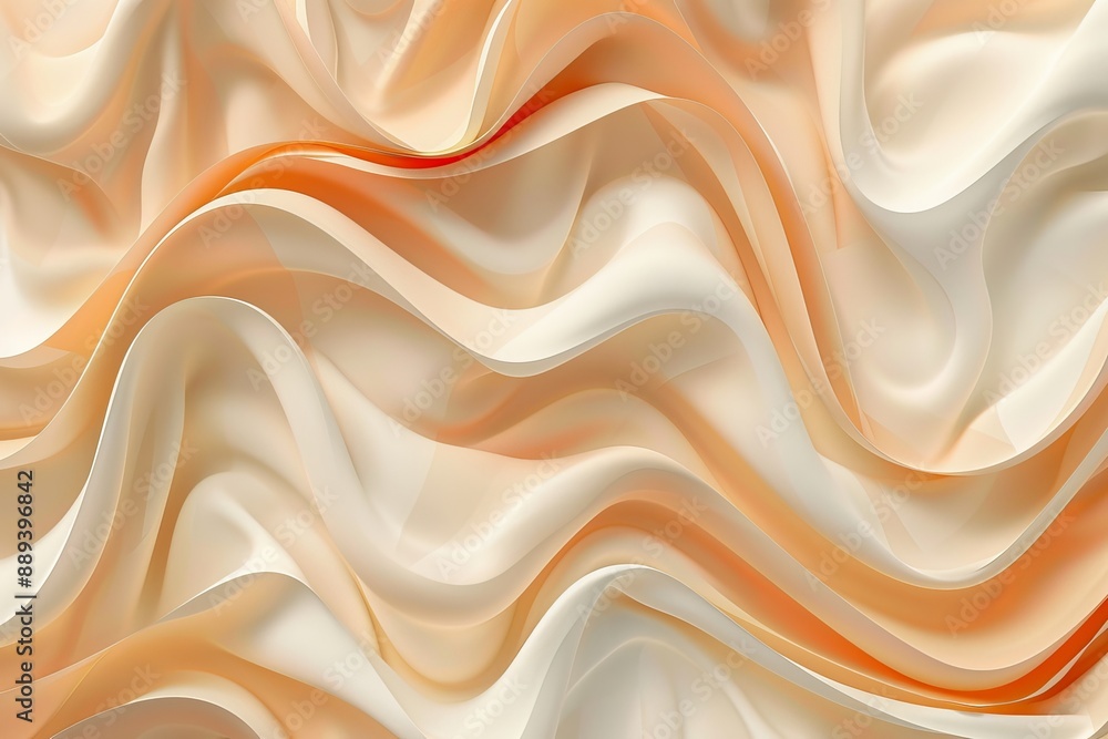 Abstract wallpaper with waves in peach and cream colors. Available in stock. Abstract wallpaper with waves in peach and cream colors. Available in stock.