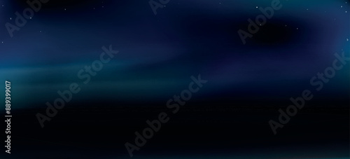 Night at rural landscape flat terrain under the open starry sky. Have blank space. Texture suburban. Vector illustration Eps 10.
