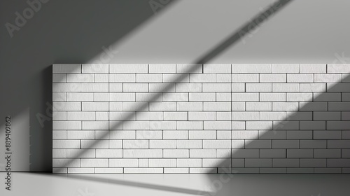 Contemporary brick wall texture in grayscale, suitable for modern urban design concepts and architectural presentations. Illustrater Image, Shiny, bright, beautiful , Minimalism, photo