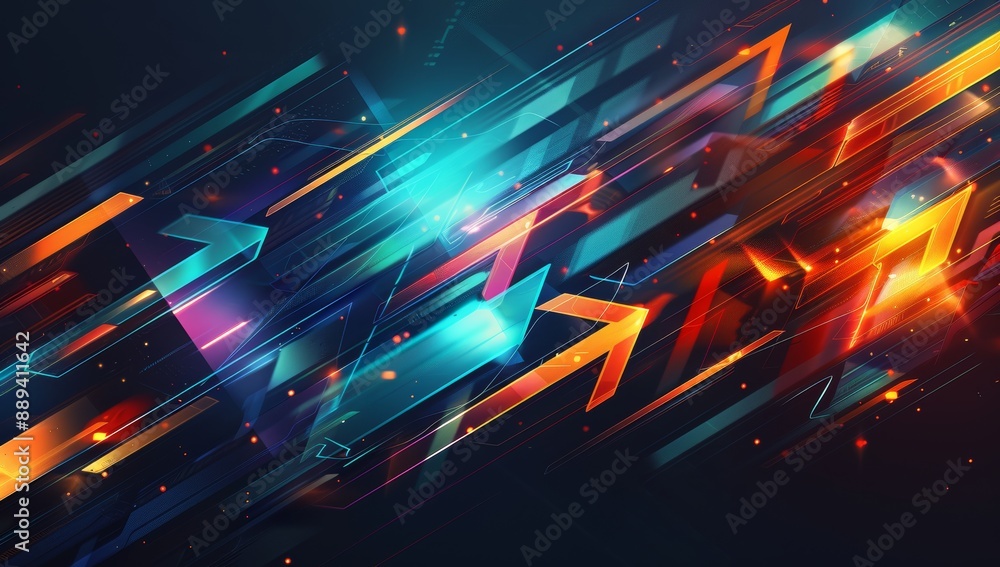Background with glowing lights, futuristic abstract wallpaper with bright colors Background with glowing lights, futuristic abstract wallpaper with bright colors