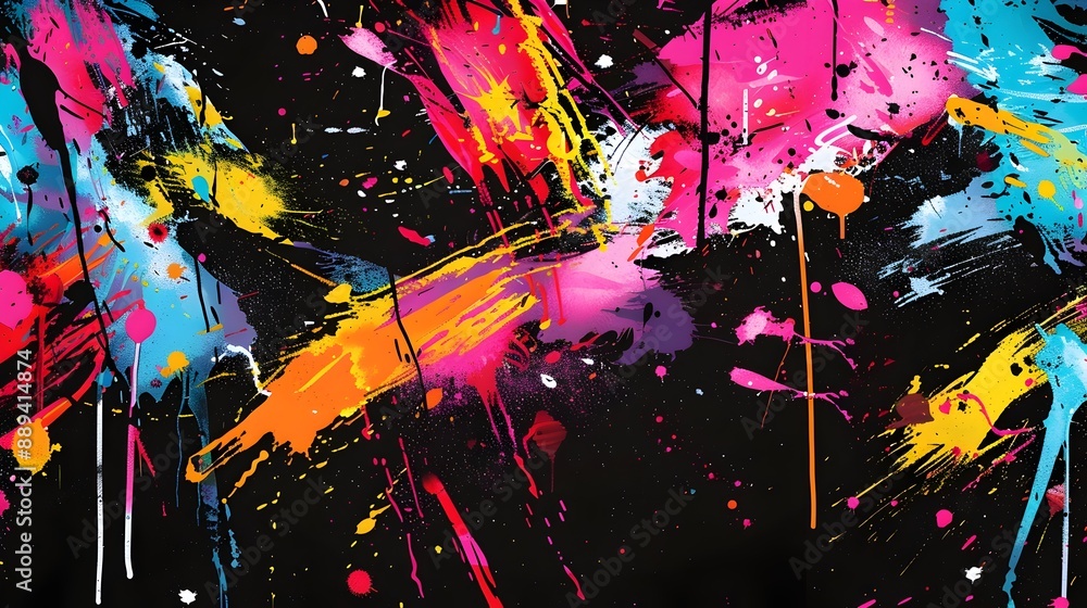 Vibrant Explosion of Color and Energy in Abstract Art Vibrant Explosion of Color and Energy in Abstract Art
