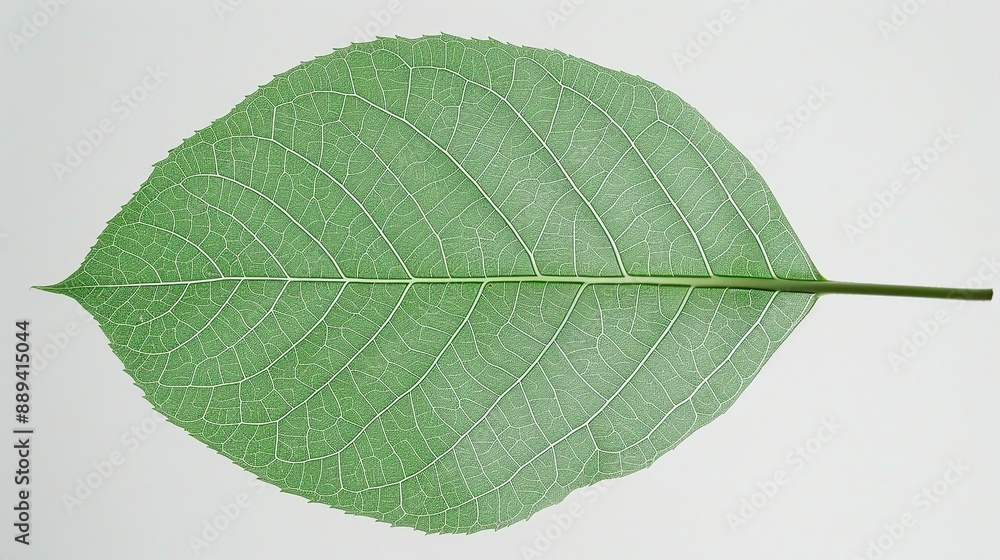 Obraz premium Intricate leaf veins texture with vibrant green hues, perfect for eco-friendly designs and nature-themed illustrations. Illustrater Image, Shiny, bright, beautiful , Minimalism,