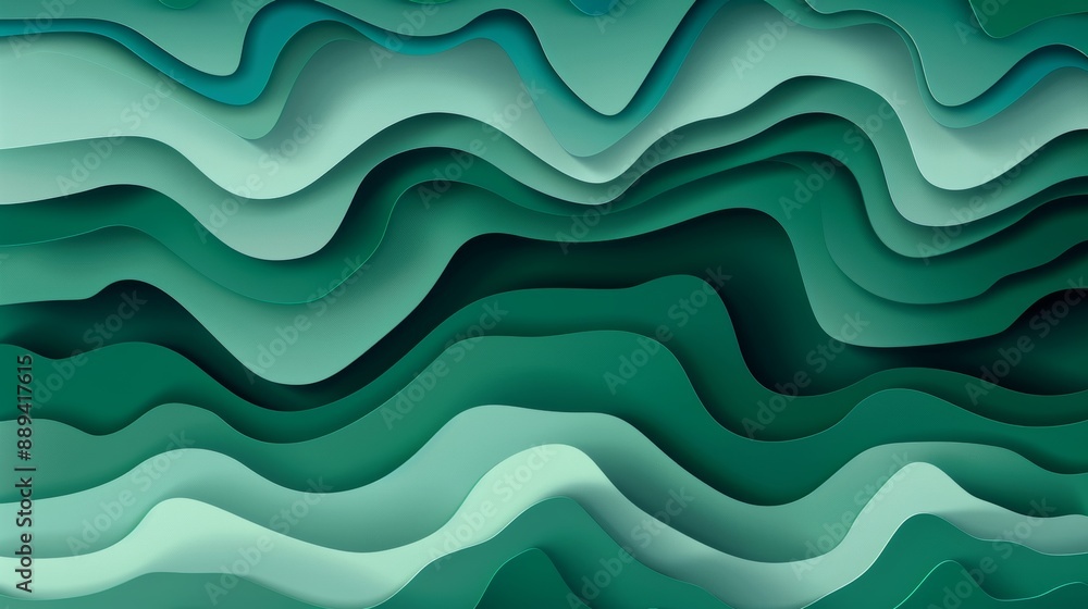 Green swirl lines abstracted from organic nature as a wallpaper background Green swirl lines abstracted from organic nature as a wallpaper background