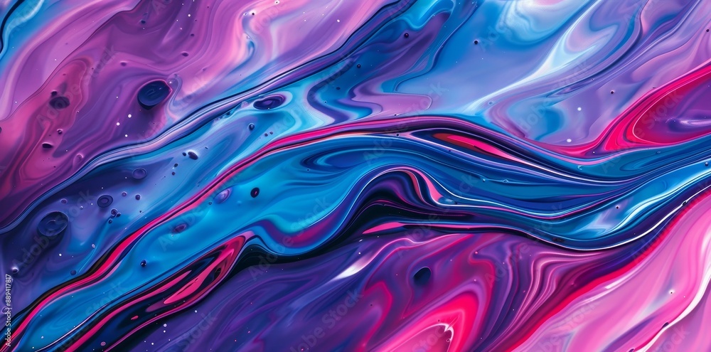 Background art wallpaper of abstract marbling oil acrylic paint on purple and pink color background with liquid fluid marbled paper texture Background art wallpaper of abstract marbling oil acrylic paint on purple and pink color background with liquid fluid marbled paper texture