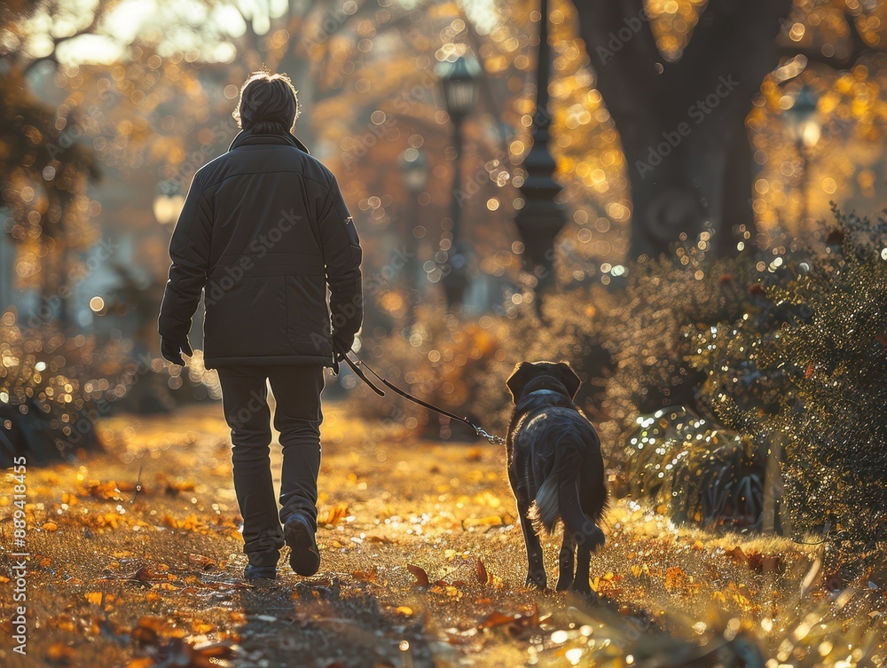 Navigating the City Park: Blind Person with Guide Dog in Urban Environment Navigating the City Park: Blind Person with Guide Dog in Urban Environment