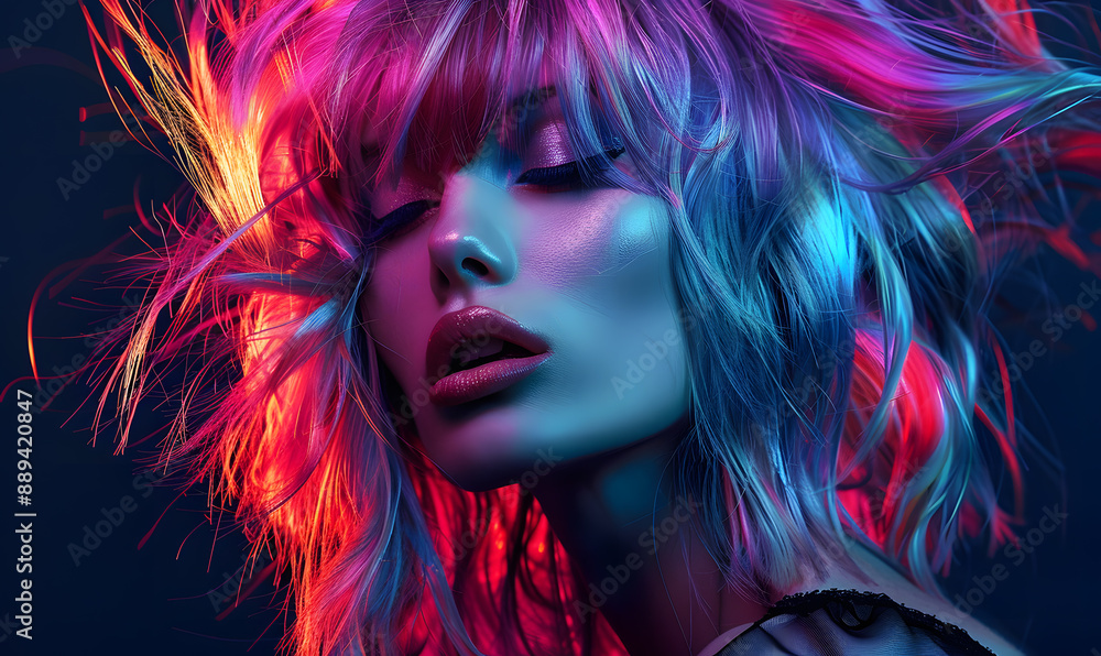 graphic advertising images focusing on beauty and hair graphic advertising images focusing on beauty and hair