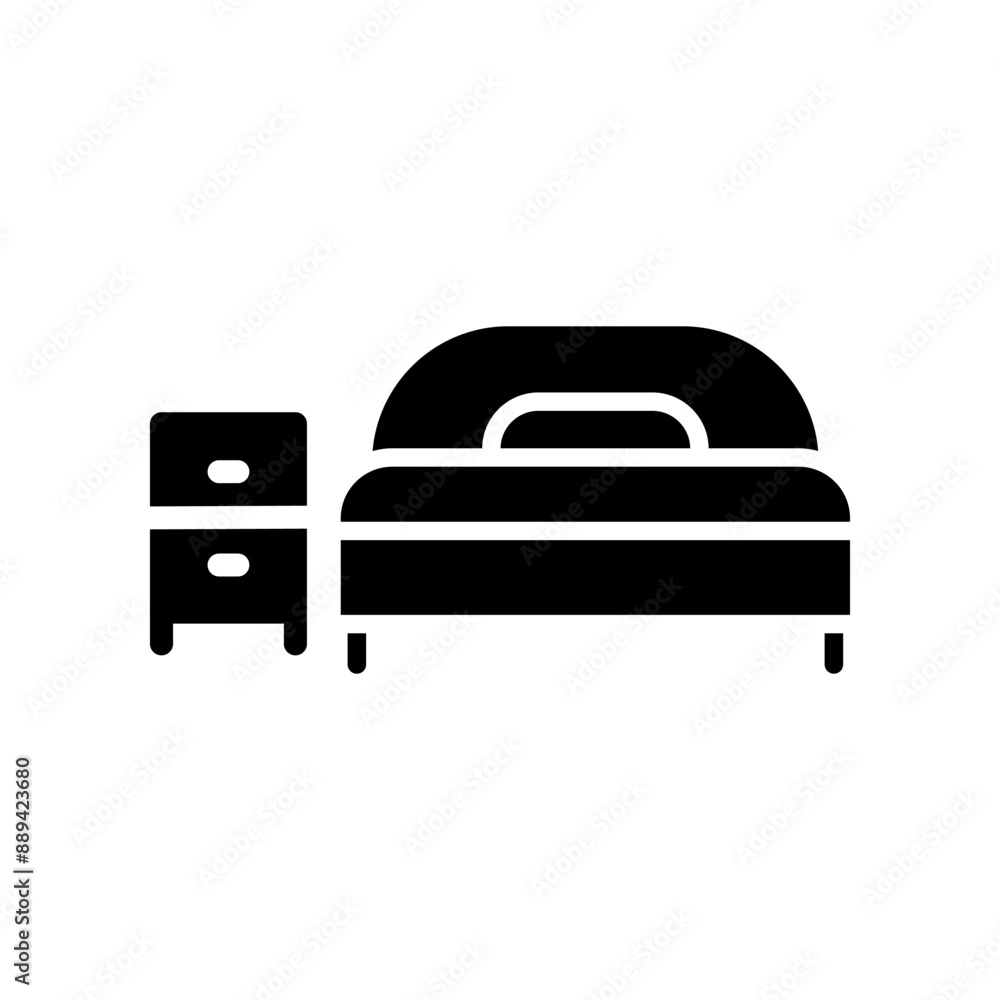Bed icon template Bed icon template