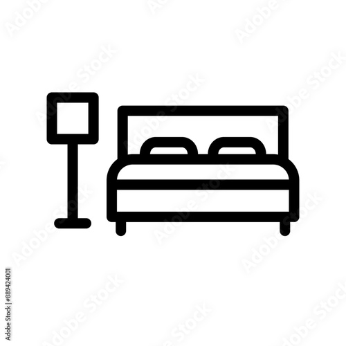 Bed icon template