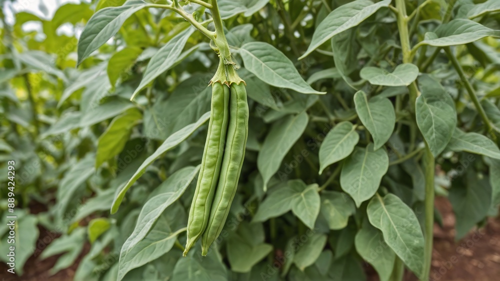 Bountiful Harvest Fresh Green Beans Ready for Picking Bountiful Harvest Fresh Green Beans Ready for Picking