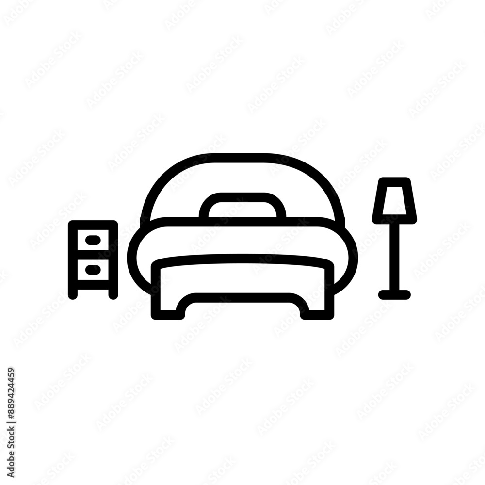 Bed icon template Bed icon template