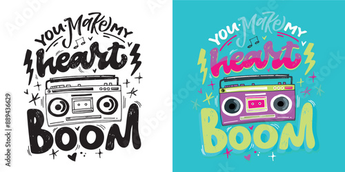 Cute hand drawn doodle lettering quote. Lettering for t-shirt design, mug print, bag print, clothes fashion. 100% hand drawn vector image.