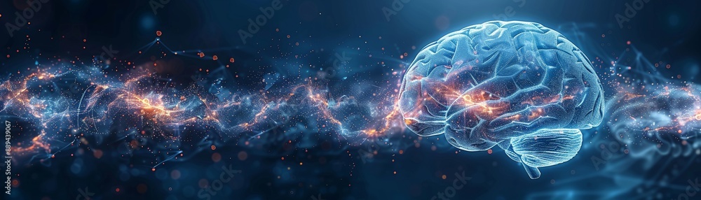 MRI scan of a brain flat minimal background bright studio lighting highlighting the detailed medical imagery MRI scan of a brain flat minimal background bright studio lighting highlighting the detailed medical imagery