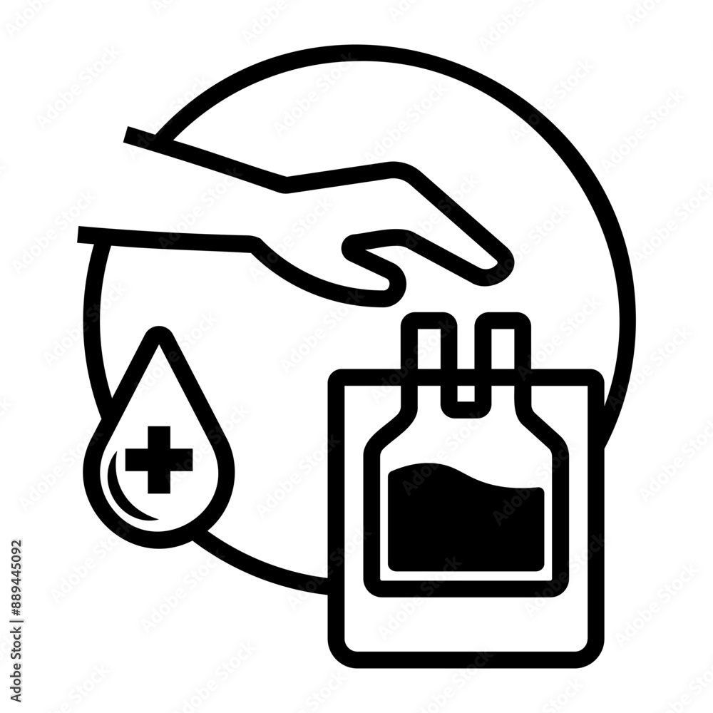 blood Line Icon blood Line Icon