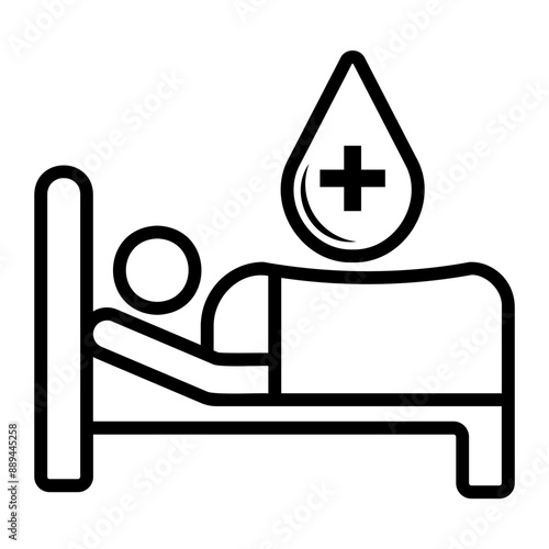 stretcher Line Icon