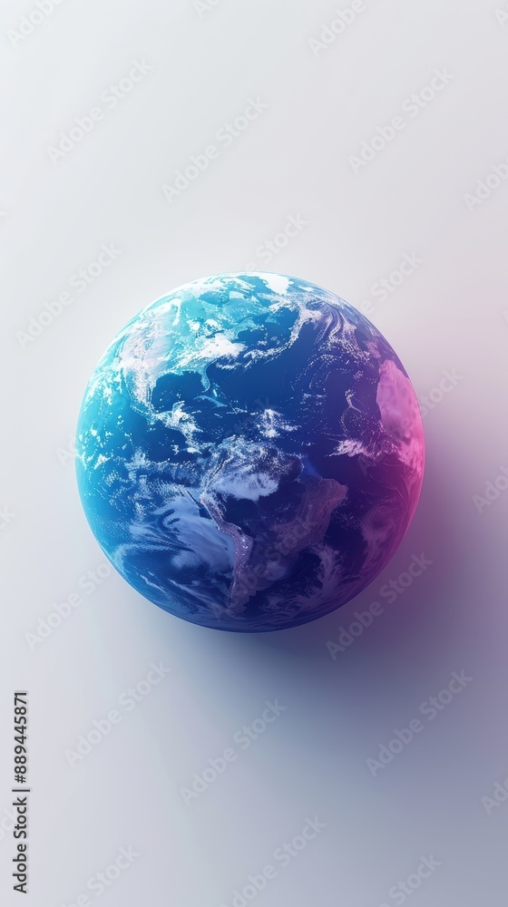 A clean and simple design of a globe with a single color gradient A clean and simple design of a globe with a single color gradient